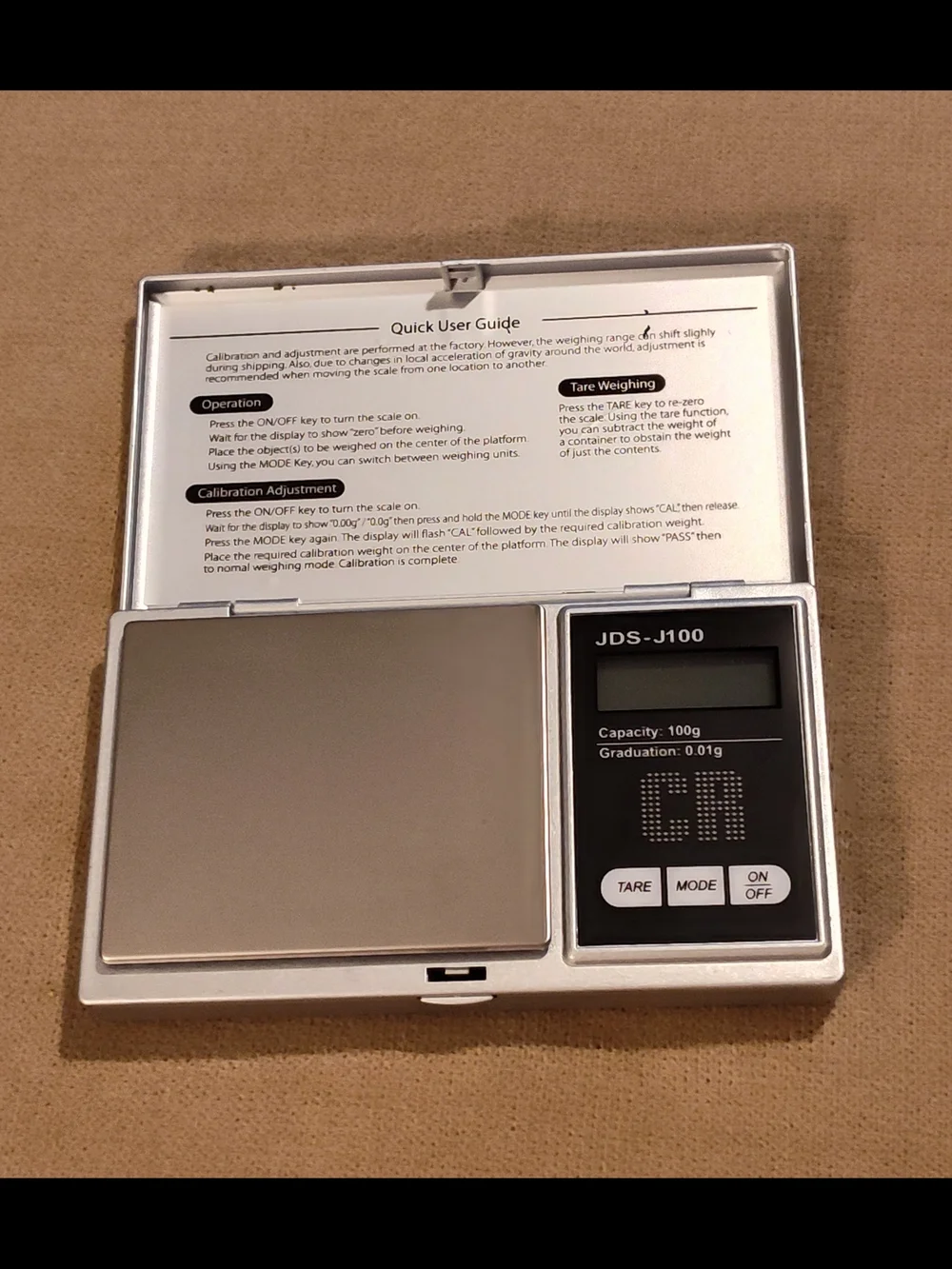 Silver C.R Weighing Scale (Perfect For Jewelry)